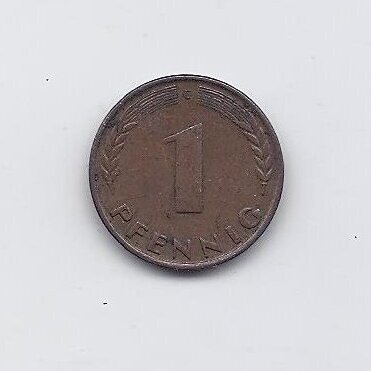 GERMANY 1 PFENNIG 1949 G KM # A101 VF