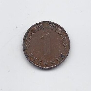 GERMANY 1 PFENNIG 1949 J KM # A101 VF