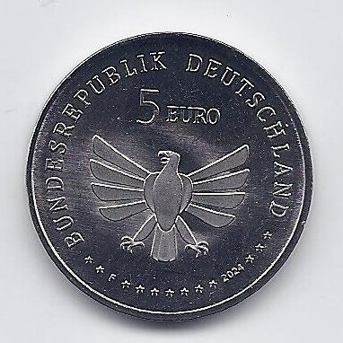 GERMANY 5 EURO 2024 F KM # 441 UNC Grove hoverfly 1