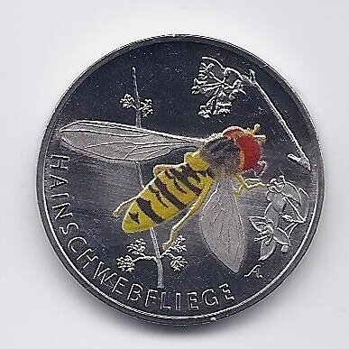GERMANY 5 EURO 2024 F KM # 441 UNC Grove hoverfly