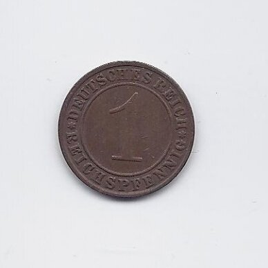 GERMANY 1 REICHSPFENNIG 1935 A KM # 37 VF