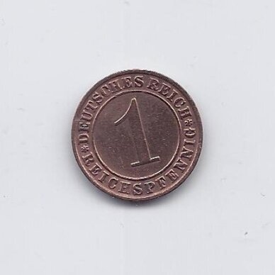 GERMANY 1 REICHSPFENNIG 1935 F KM # 37 VF