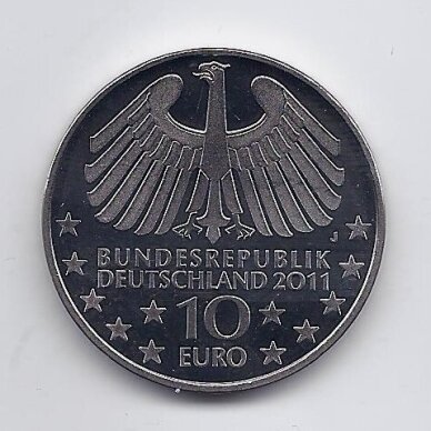 GERMANY 10 EURO 2011 KM # 302 UNC Hamburg Elbtunnel 1