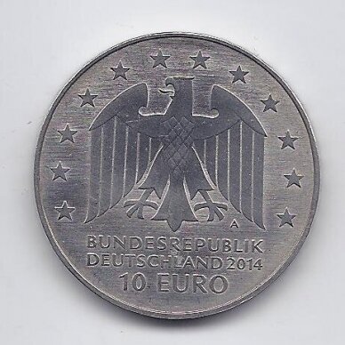 GERMANY 10 EURO 2014 KM # 329 AU Johann Gottfried Schadow 1