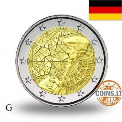 GERMANY 2 EURO 2022 G 35th ANNIVERSARY OF ERASMUS PROGRAMME