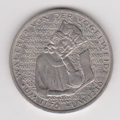 GERMANY 5 MARK 1980 KM # 152 XF Walther von der Vogelweide