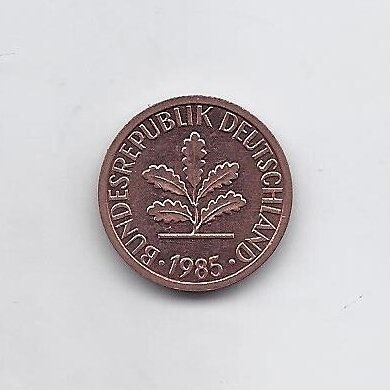 GERMANY 1 PFENNIG 1985 G KM # 105 AU 1