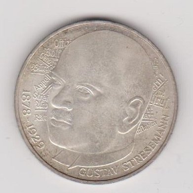 GERMANY 5 MARK 1978 KM # 147 XF G. Stresemann