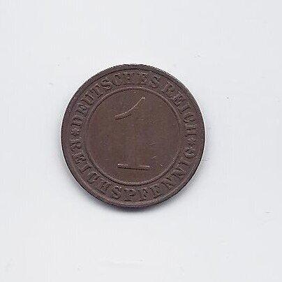 VOKIETIJA 1 REICHSPFENNIG 1935 A KM # 37 VF