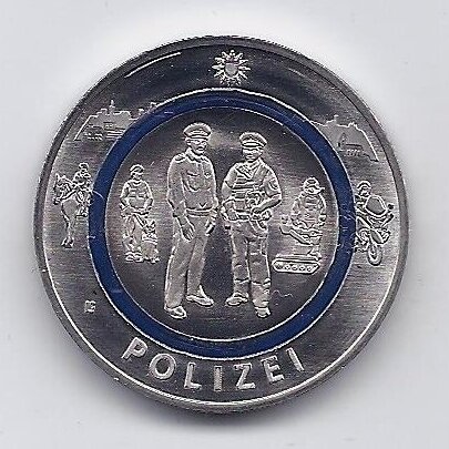 GERMANY 10 EURO 2024 F KM # 445 UNC Police