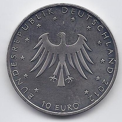 GERMANY 10 EURO 2012 KM # 310 AU Grimm Tales 1