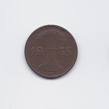 GERMANY 1 REICHSPFENNIG 1935 A KM # 37 VF 1