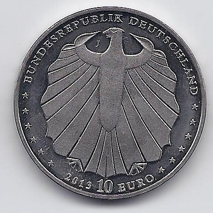 GERMANY 10 EURO 2013 KM # 321 AU Snow White and The Seven Dwarfs 1