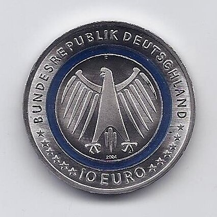GERMANY 10 EURO 2024 F KM # 445 UNC Police 1