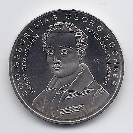 GERMANY 10 EURO 2013 KM # 318 AU Georg Buchner