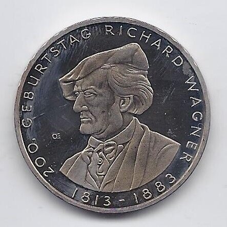 GERMANY 10 EURO 2013 KM # 316 AU Richar Wagner