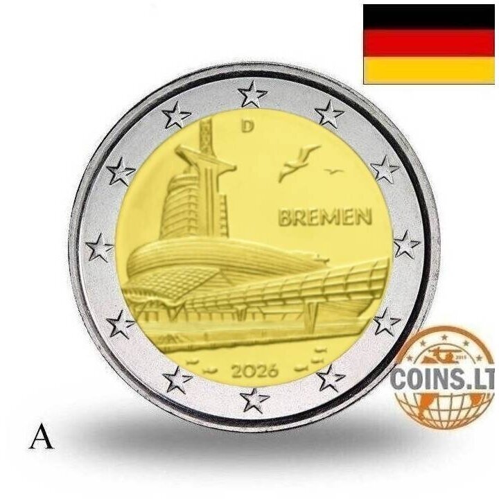 GERMANY 2 EURO 2026 A BREMEN