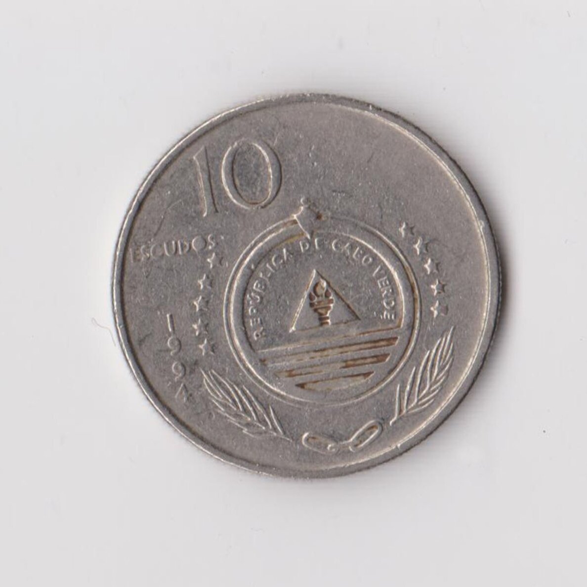CAPE VERDE 10 ESCUDOS 1994 KM # 29 VF/XF 1