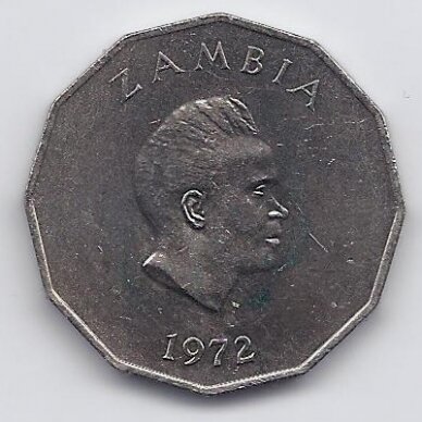 ZAMBIA 50 NGWEE 1972 KM # 15 AU FAO 1