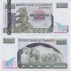 ZIMBABVĖ 1000 DOLLARS 2003 P # 12a AU