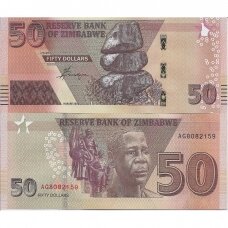 ZIMBABVĖ 50 DOLLARS 2020 P # 105 AU