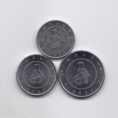 ZIMBABWE 2024 three coins set 1