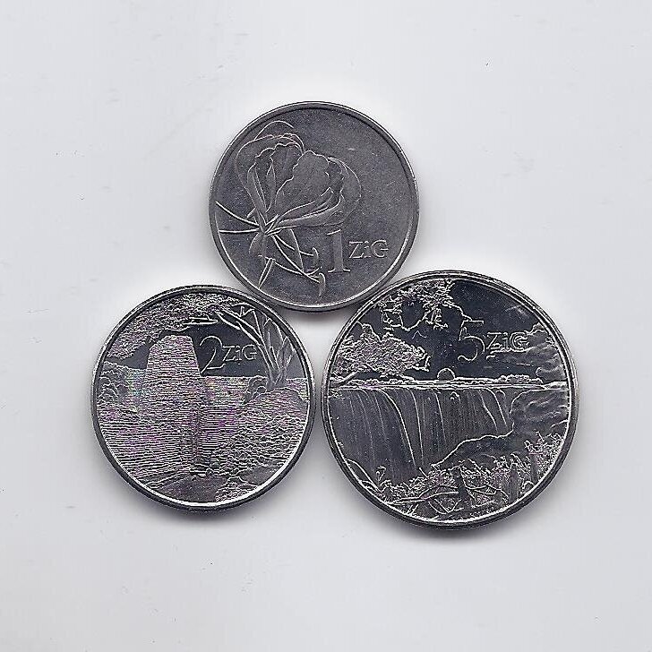 ZIMBABWE 2024 three coins set